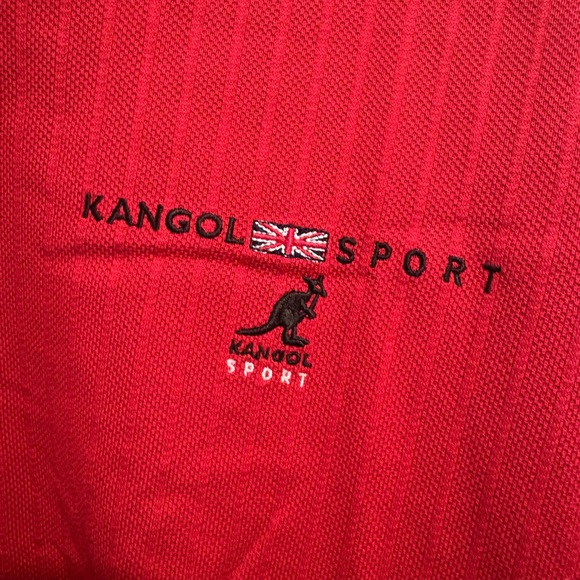 Kangol Sport Long Sleeve Half Zip Pullover Polo Shirt Size Large NWT - Picture 4 of 7